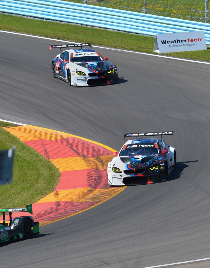 GTLM-winning BMW Team RLL M6 GTLM in Turn 1.